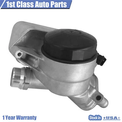 Carcasa de filtro de aceite y enfriador de aceite para BMW 2007-2011 528i 328i 525i 325i 330i 128i Foto 1 de 3