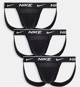 NUEVO HOMBRE NIKE DRI-FIT ESENCIAL ALGODÓN ELÁSTICO JOCK CORREA ROPA INTERIOR PAQUETE DE 3 2XL - Imagen 1 de 3