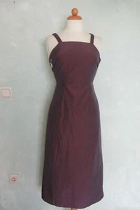 my diary Kleid bordeaux cool eng toller Rückenausschnitt Sommer 90er 34 XS - Bild 1 von 5