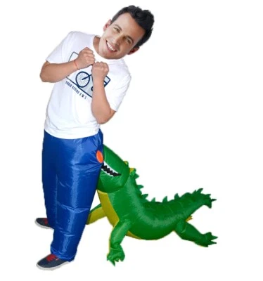 Inflatable Fun Adult Size Crocodile Bite Suit Costume Halloween or Cosplay - Image 1 of 4