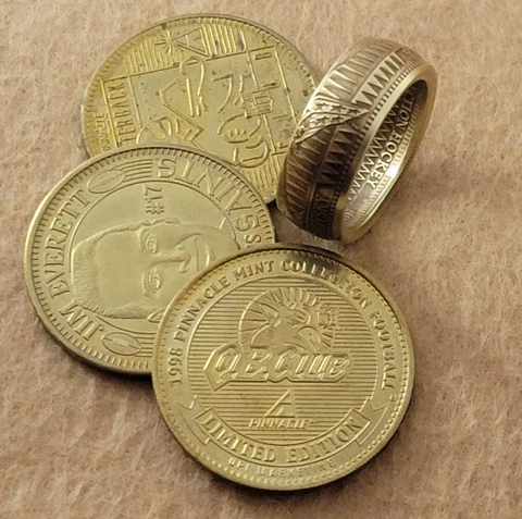 Coin Ring. Washington Capitals. Jaroslav Svekovsky. Handmade Pinnacle Coin Ring Cover