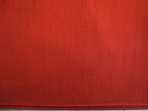 VINTAGE RED DUPIONI FABRIC 4 YARDS X 44" EXCELLENT SOLD BY THE YARD - Picture 1 of 2