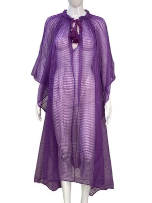 Ulla Johnson Handmade Women’s Designer Summer Sheer Cotton Gown Midi Dress M 6 - Image 1 of 4