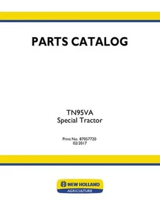 NEW HOLLAND TN95VA SPEZIAL TRAKTOR TEILEKATALOG - Bild 1 von 1