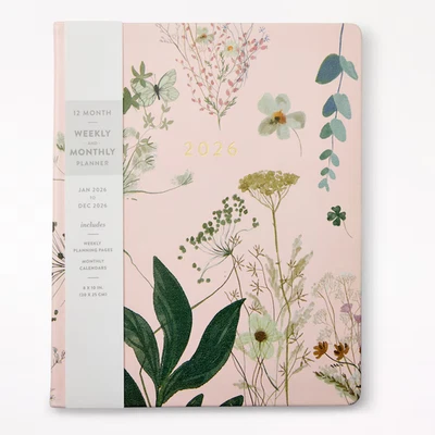 Eccolo 2026 Agenda 12 Meses, Prensado Floral Foto 1 de 4