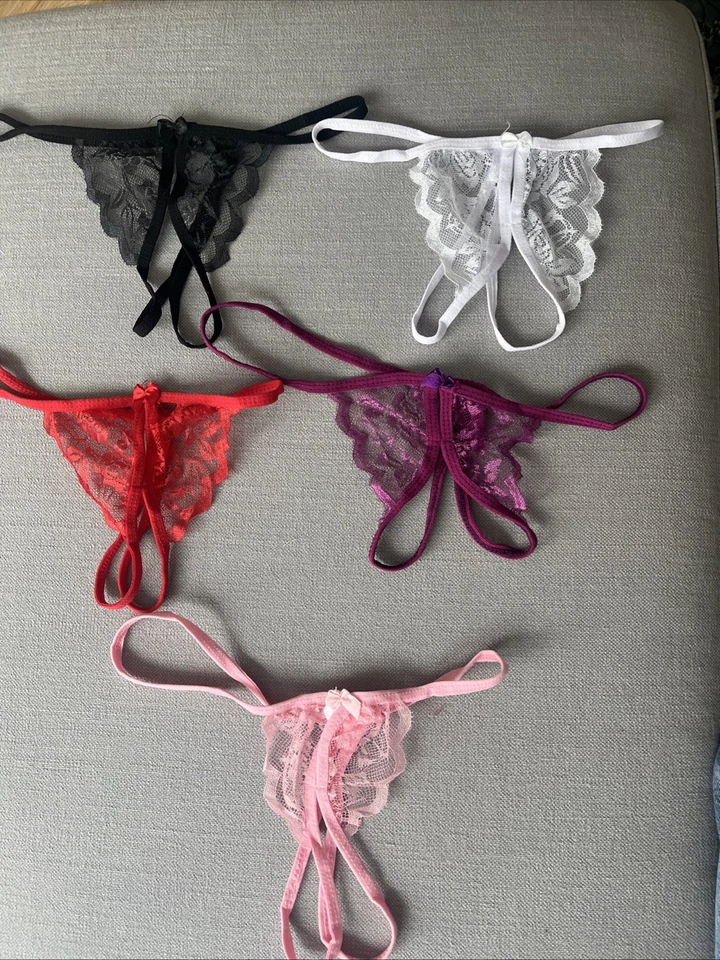 Sexy Ouvert Slip Damen Tanga String Spitze Neu - Bild 1 von 1