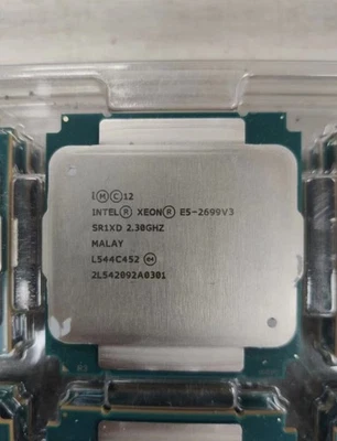 Intel Xeon E5-2699 V3 LGA2011-3 Server CPU SR1XD 18 core 2.3GHz 2699v3 - Image 1 of 4