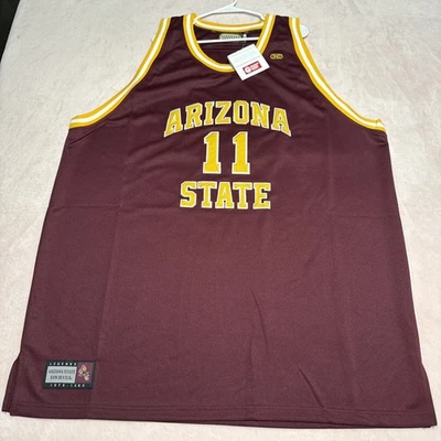 NWT Men's 5XL Headmaster NCAA Arizona State Sun Devils ASU Byron Scott #1 Jersey - Image 1 of 4