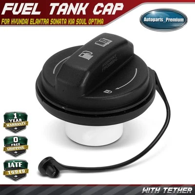 Крышка топливного бака с тросом для Hyundai Elantra Sonata Kia Soul Optima Forte - Изображение 1 из 4