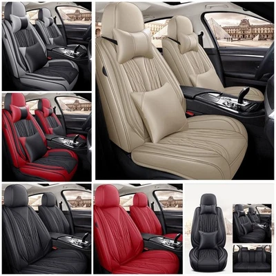 Leather Seat Covers Set for 2005-2026 Toyota Camry 5 Seats Front Rear Protector Foto 1 de 4