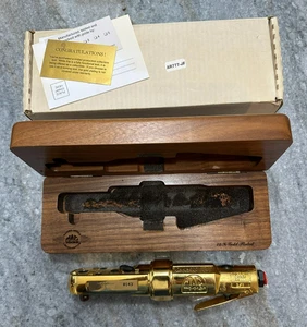 Mac Tools 1997 John Force trinquete de aire chapado en oro 24K 3/8" unidad S/N #0143 - Imagen 1 de 8