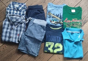 Kleiderpaket Jungenkleidung Sommer 8-teilig Gr. 98/104 - 110 /116 - Bild 1 von 5