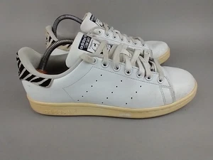 Adidas Stan Smith Classic Low Court Damengröße 9 weiß Zebramuster - Bild 1 von 10
