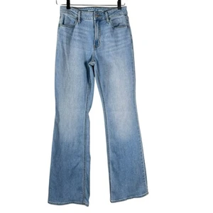 Pantalones de mezclilla para mujer Old Navy azul tiro alto elástico mezcla de algodón Wow pierna acampanada talla 4 - Imagen 1 de 9