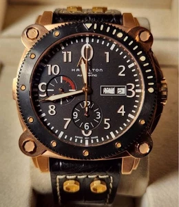 HAMILTON Khaki Automatic 46mm Black Dial Analog Men's Watch - Picture 1 of 8
