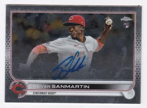 2022 Topps Chrome Reiver Sanmartin Cincinnati Reds Autograph Auto Card - Picture 1 of 1