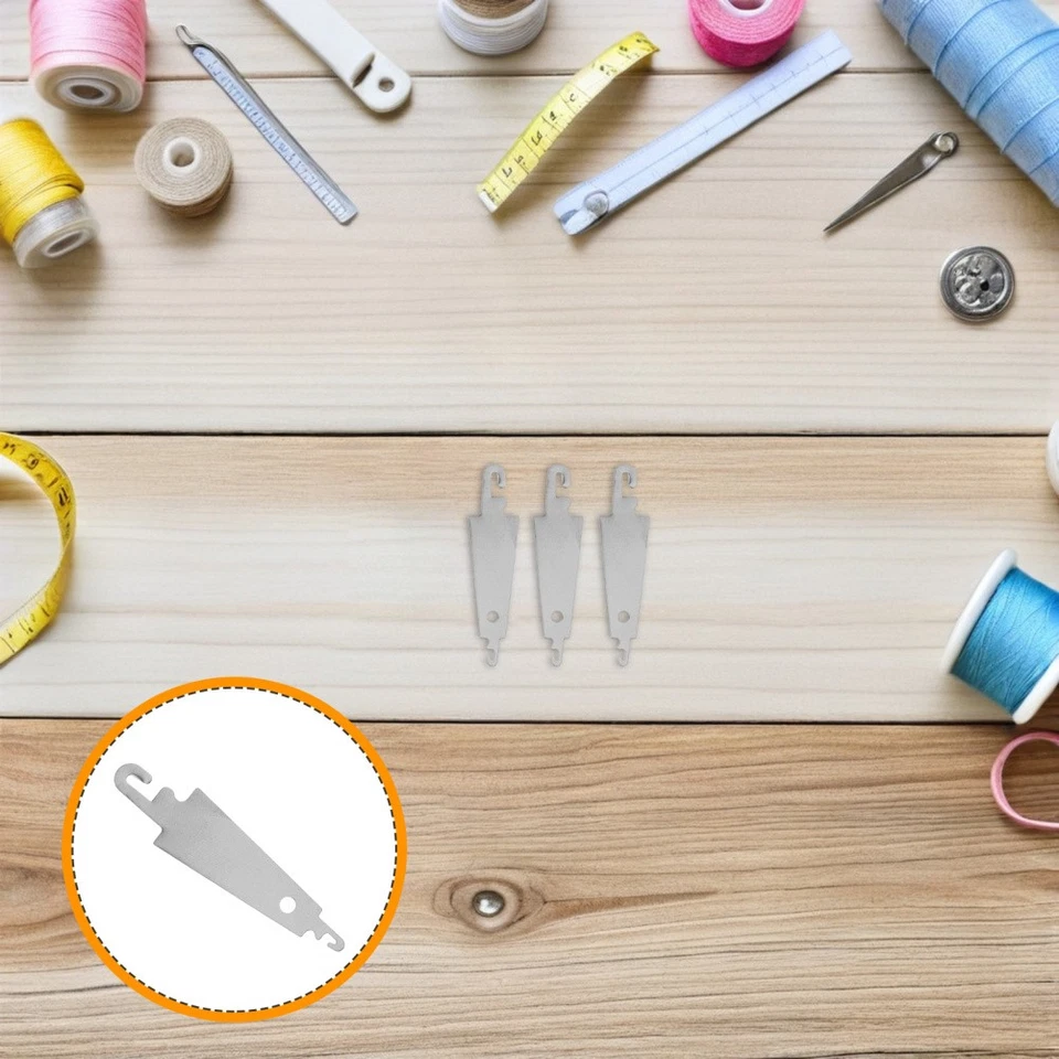  120-teiliges Nadeleinfädlerset aus silberfarbenem Edelstahl – - Bild 1 von 4