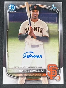 2025 Bowman Chrome - Josuar Gonzalez 1st Bowman Auto CPA-JD - Picture 1 of 3