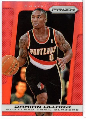 2013-14 Panini Prizm #19 Damian Lillard Prizms Red - Image 1 of 2