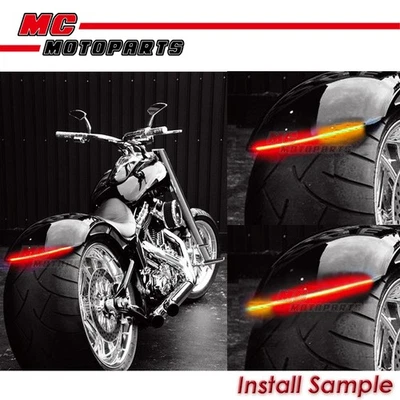 AMP-Z 49cm Smoke With Signal Light LED Tail Light bar Tube For Suzuki — 第 1/4 张图片