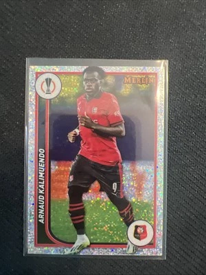 2024 Topps Merlin Arnaud Kalimuendo Silver Sparkle Refractor /150 - Image 1 of 2