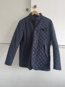Herren Merc London wattierte Steppjacke Sevilla dunkelblau Größe M - Bild 1 von 11