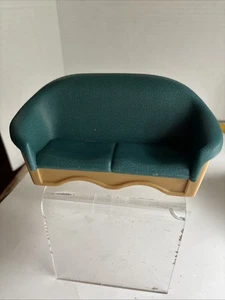Fisher  Price Loving  Family Sofa Coach Two Seat Dollhouse Size Used - Picture 1 of 7