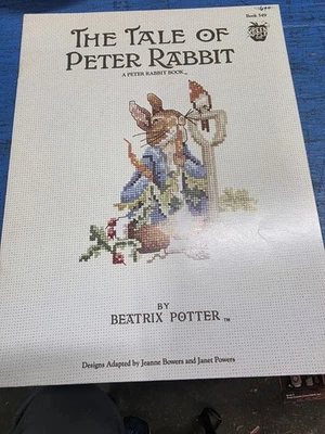 The Tale Of Peter Rabbit Cross-Stitch Pattern Book Green Apple Beatrix Potter - Image 1 of 2