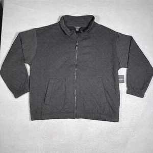 Eddie Bauer Full Zip Quilted Fleece Adult 2XL XXL Gray Casual Hiking Mens - Picture 1 of 10