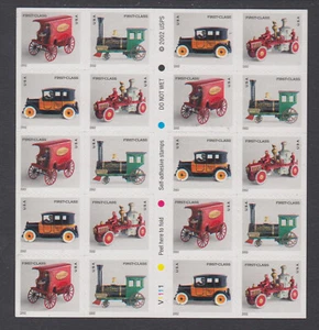 US #3629e Antique Toys First Class (37c) Complete Booklet of 20 MNH - Picture 1 of 2