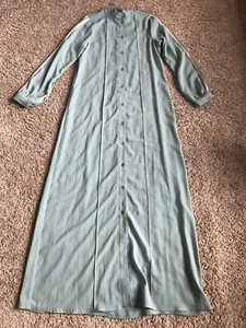 Women Muslim Islamic Kaftan Abaya Button Up Casual long dress - Picture 1 of 4