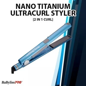 NEW BaByliss PRO Nano Titanium Ultra-Curl 1 Hair Straightener Styler 450°F - Picture 1 of 3