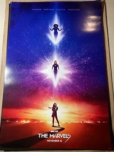 PÓSTER ORIGINAL DE CINE DE LAS MARVELS 27" X 40" DOBLE CARA DS - Imagen 1 de 1