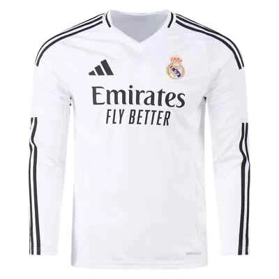 Adidas Men's Real Madrid Home Long Sleeve Jersey 24/25 - Image 1 of 4