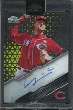 2020 TOPPS CHROME BLACK AUTOGRAPHS GOLD REFRACTORS #CBALC LUIS CASTILLO /50