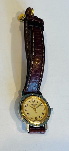 HERMÈS Orologio Donna Hermes Clipper CL4.220 Quarzo Avorio Swiss Made U on Nonzionante.