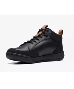 Clarks ASHCOMBE BT GTX Hombres Cuero Negro Cálido Forrado Botas UK TALLA 9.5 G EU 44 - Imagen 1 de 8