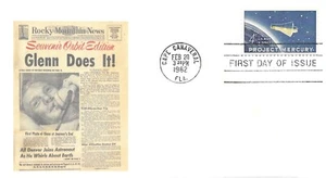 1962 FDC, #1193, 4c Project Mercury, gepflegtes Gütesiegel #4 - Bild 1 von 1