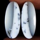 14.30 Ct Natural Dendrite Opal Oval Pair Cabochon 22X9x4 Loose Gemstone