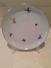 Hochst Hand-Painted Porcelain Insects And Flowers Plate #4 Made In Germany New