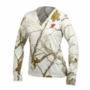 Scent Blocker Women's Fused Cotton L/S T-Shirt Snow Camo Sm NWT'S CHEST 35-36" - Picture 1 of 1