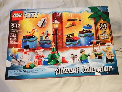 2018 Lego City Advent Calendar Set 60201 LOOSE and COMPLETE with Box! Mini figs! - Image 1 of 4