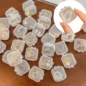 20PCS Jewelry Storage Box Storage for Earrings Transparent Plastic Box Boxes - Picture 1 of 5