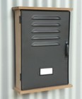 Schlüßelkasten Schlüßelbox RETRO VINTAGE DESIGN HOLZ/METALL mit Verschluß  98063