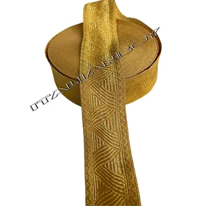 Trenza de Encaje Militar Golden Mylar Ancho: 5 cm (precio por metro) - Imagen 1 de 3