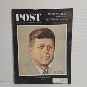 Vintage JFK Memorial Saturday Evening Post December 1963 JFK In Memoriam - Picture 1 of 4