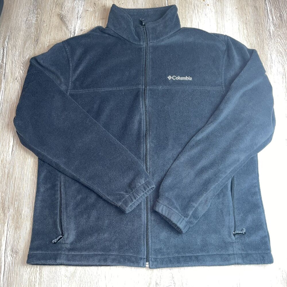Columbia Men's Steens Mountain Full-Zip 2.0 Fleece Jacket Size XL BLACK