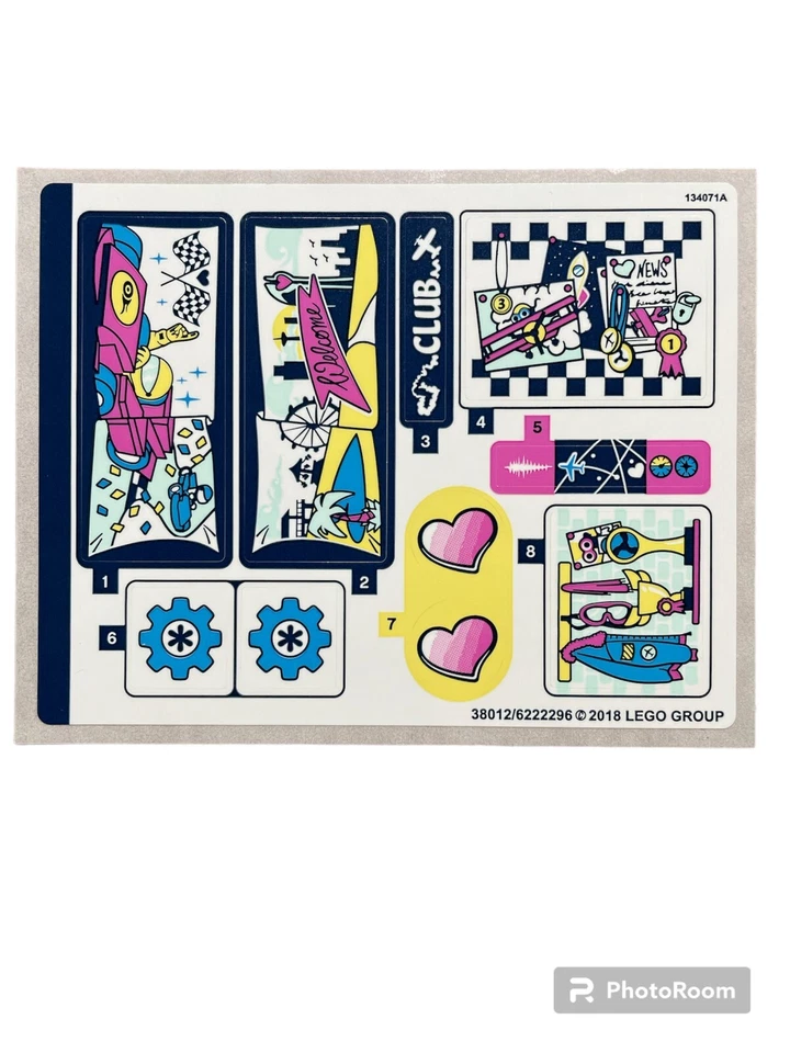 NUEVO LEGO | Hoja de pegatinas para juego 41343 Heartlake City Airplane Tour Foto 1 de 1