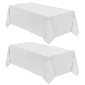 VidaFete Tablecloth 90 * 156inch 2pack Rectangle Table Cloth Polyester Stain ... - Picture 1 of 6