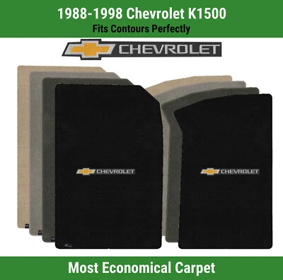 Tapetes carpete dianteiro Lloyd Velourtex para 88-98 Chevy K1500 com gravata borboleta Chevy e Word - Imagem 1 de 4